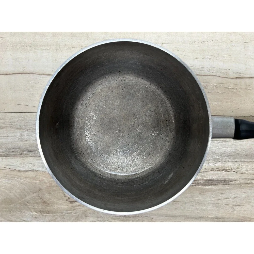 Vtg Solid Aluminum Ware Ever 1.5 Qt Saucepan Casserole With Lid Made In USA